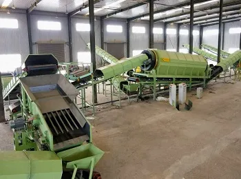 Landfill stale garbage screening project