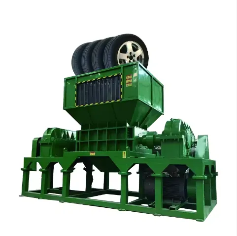 Tire double shaft shredder