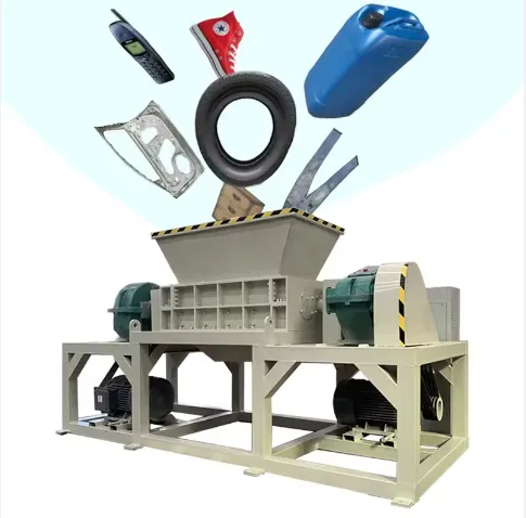 Tire double shaft shredder