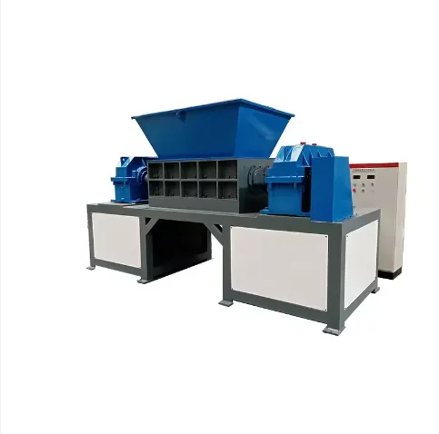 Crop straw double shaft shredder