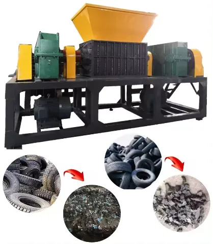 Scrap rubber product shredder